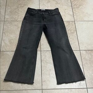 Zara Charcoal Flare Jeans